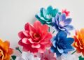 Bunte Papierblumen basteln