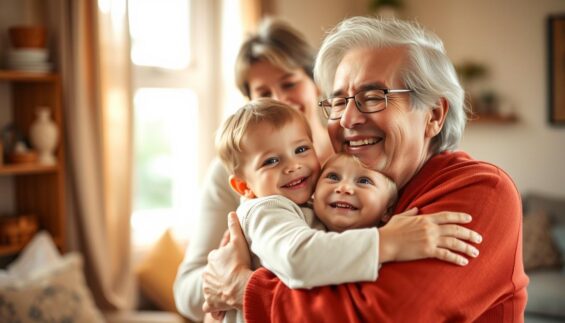 Großeltern mit Enkelkind Großeltern mit Enkelkind