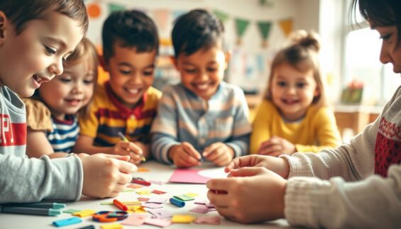 Kinder basteln eine Überraschung Kinder basteln eine Überraschung