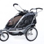 Fahrradanhänger: Thule Chariot Kinderanhänger Chinook 2 + Strollerset anthrazit bei Amazon