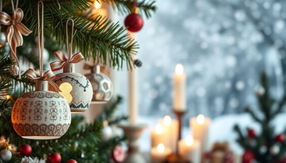 Weihnachtsdekoration aus Klopapierrollen