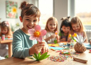 basteln frühling kinder 3 jahre