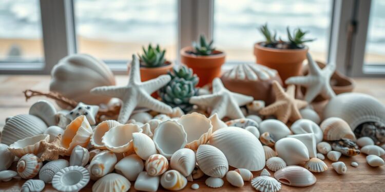 basteln mit muscheln