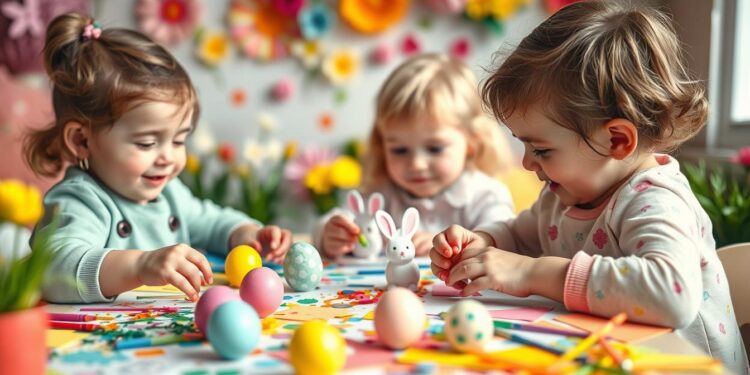 basteln ostern kinder 3 jahre