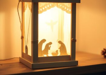 einfache laterne basteln krippe