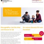 Elterngeld Plus: Offizielle Website vom Bundesministerium für Familie, Senioren, Frauen und Jugend (Screenshot www.elterngeld-plus.de am 30.11.2015)