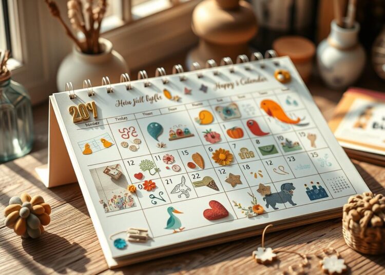 geburtstagskalender basteln