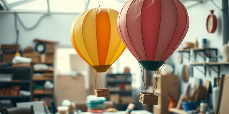 heißluftballon basteln