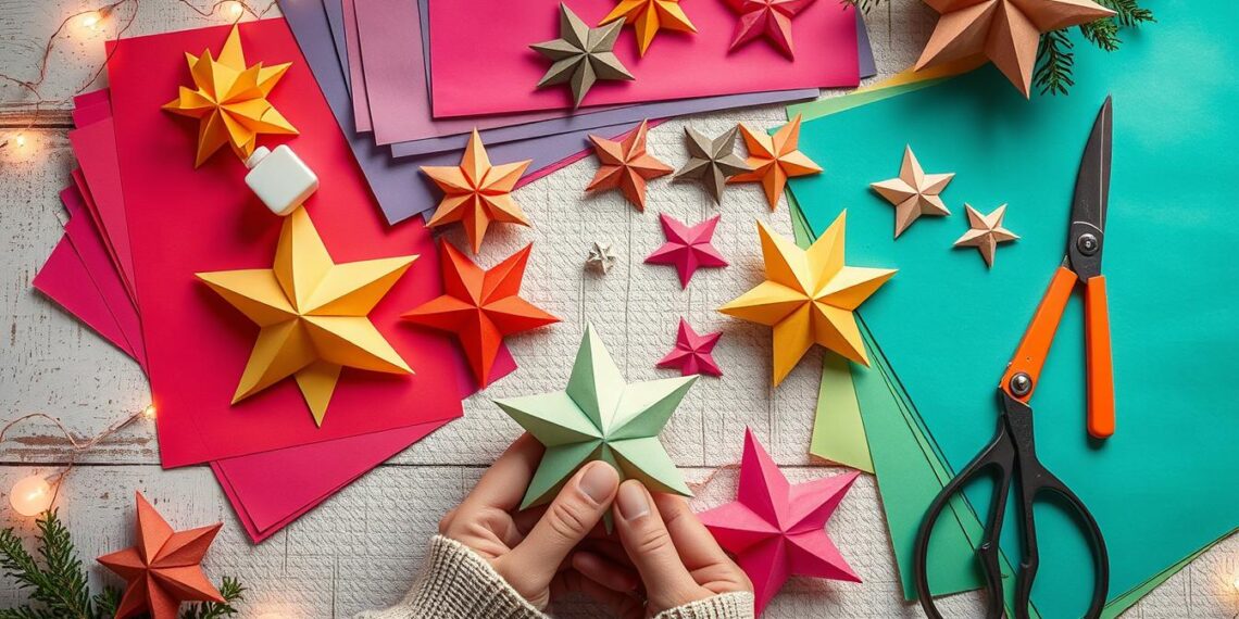 papiersterne basteln