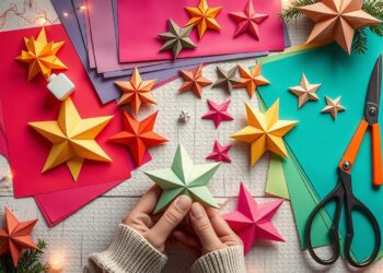 papiersterne basteln