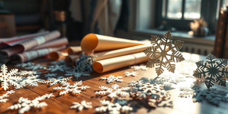schneeflocken basteln