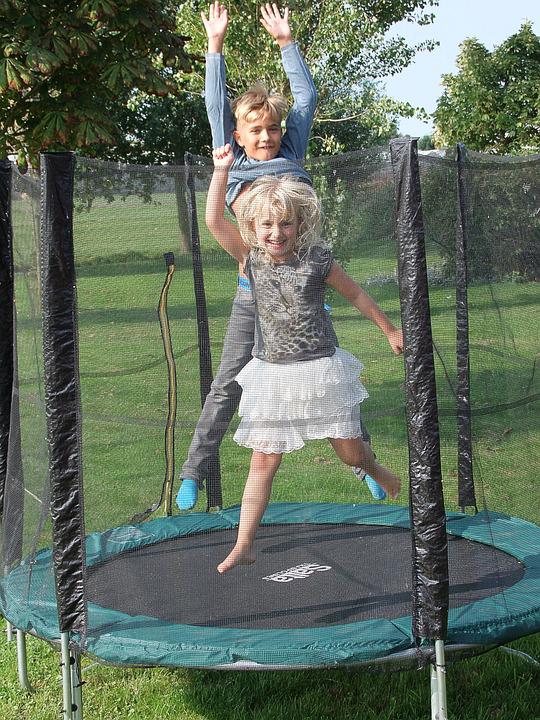 trampolin mit netz